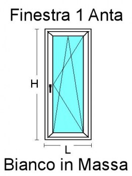 Finestra 1 Anta in PVC