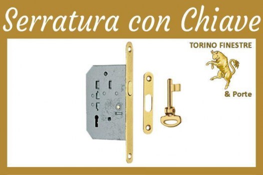 Frascio SERRATURA per porte scorrevoli con chiave snodata